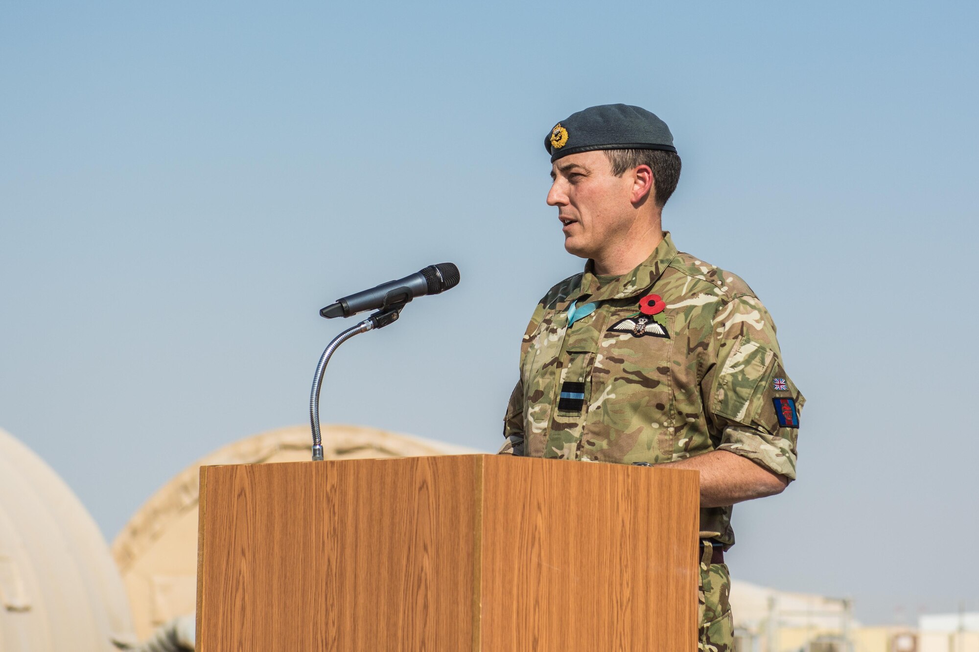 The Royal Air Force observes Remembrance Day at Al Udeid