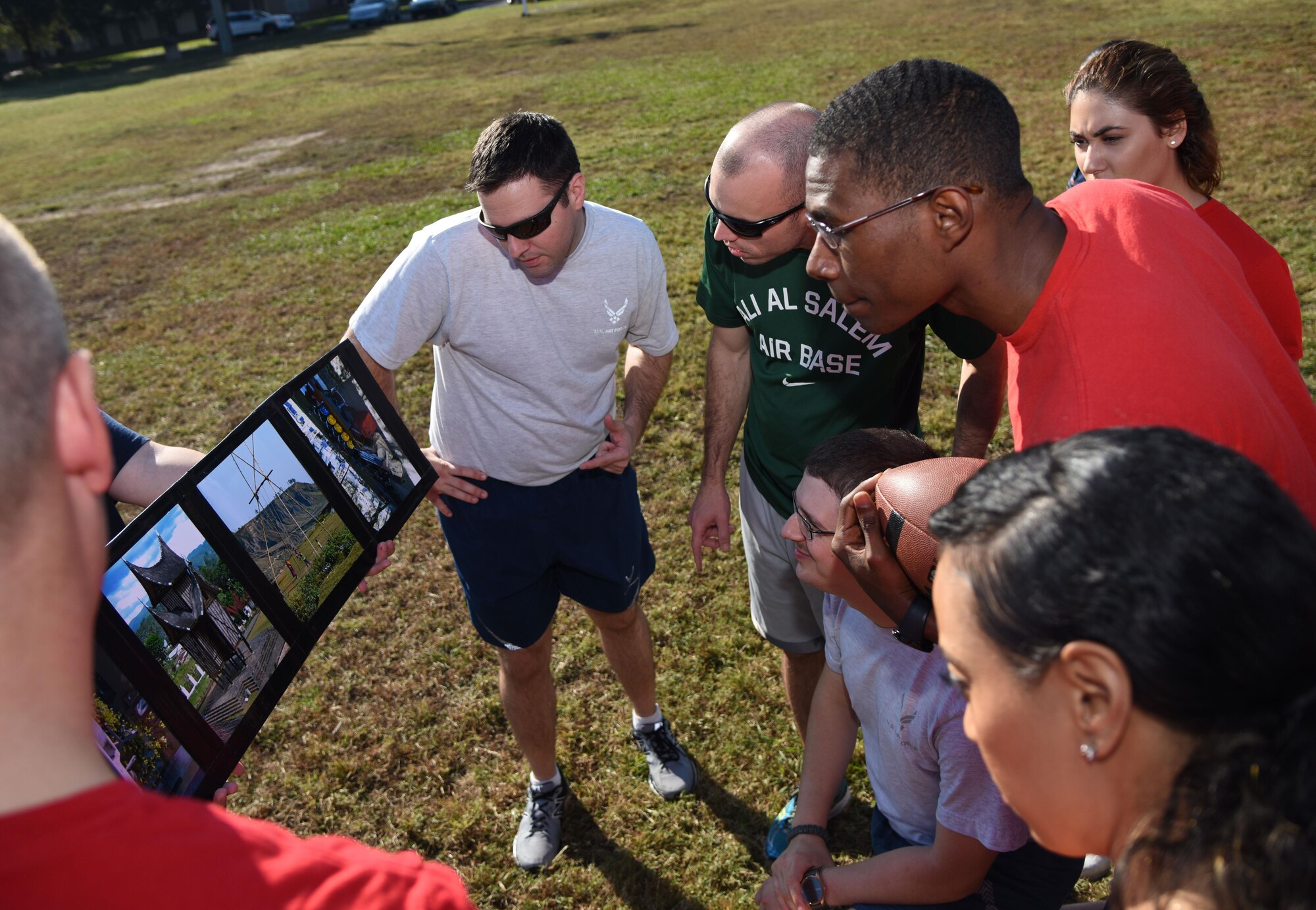Keesler Airmen participate in a 5K run and obstacle course during Wingman Day Nov. 16, 2017, on Keesler Air Force Base, Mississippi. Wingman Day consisted of Keesler Airmen participating in unit-wide Comprehensive Airman Fitness courses which focused on resiliency and teambuilding initiatives across the base. (U.S. Air Force photo by Kemberly Groue)