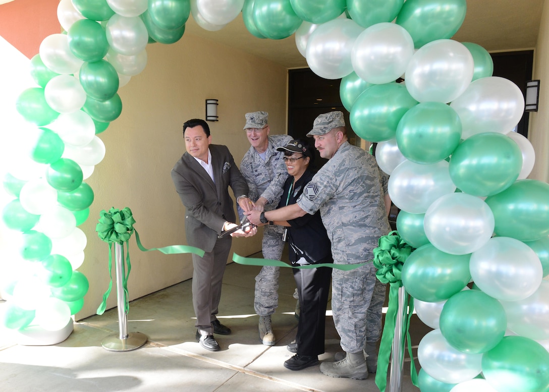 The newly renovated Starbucks also received a new oven to serve hot food. (U.S. Air Force photo by Kenji Thuloweit)