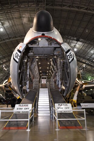 Douglas C-124C Globemaster II on display in the Korean War Gallery at the National Museum of the U.S. Air Force