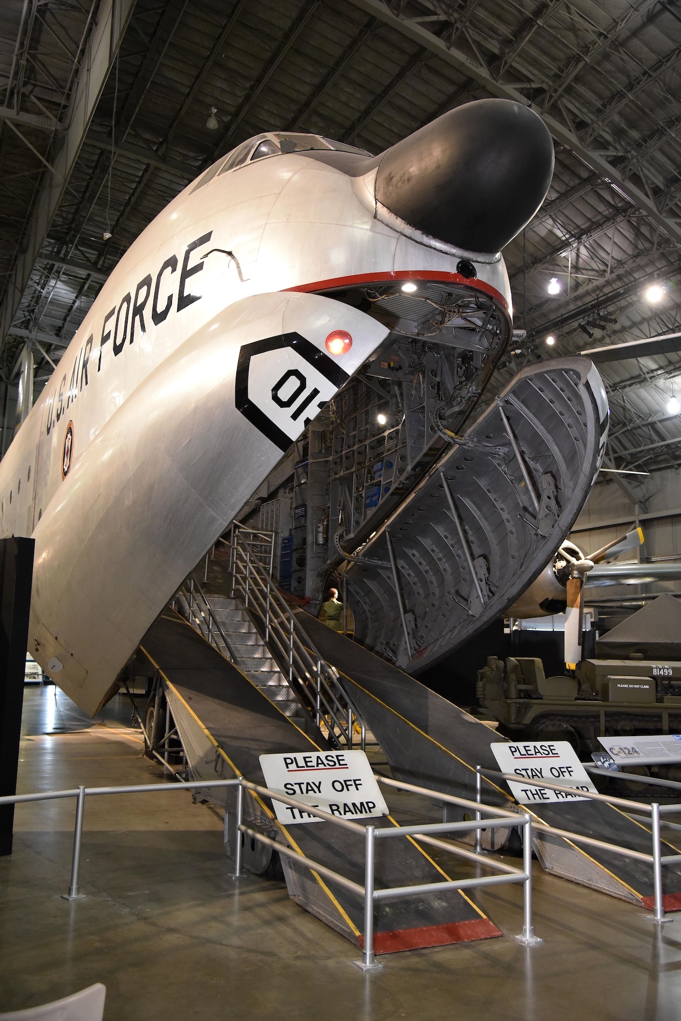 Douglas C-124C Globemaster II on display in the Korean War Gallery at the National Museum of the U.S. Air Force