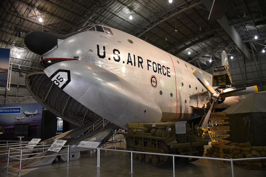 Douglas C-124C Globemaster II on display in the Korean War Gallery at the National Museum of the U.S. Air Force