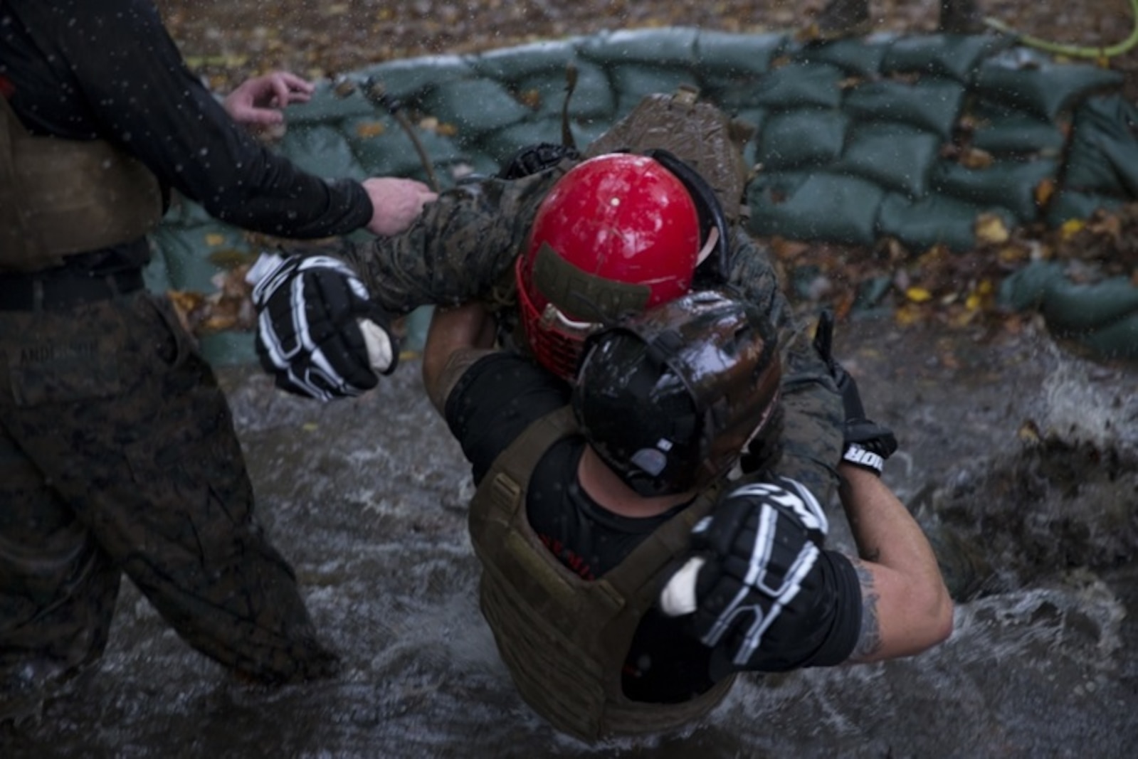 U.S. Marines with the Martial Arts Center of Excellence conduct training on Marine Corps Base Quantico, Va., Oct. 10, 2017.