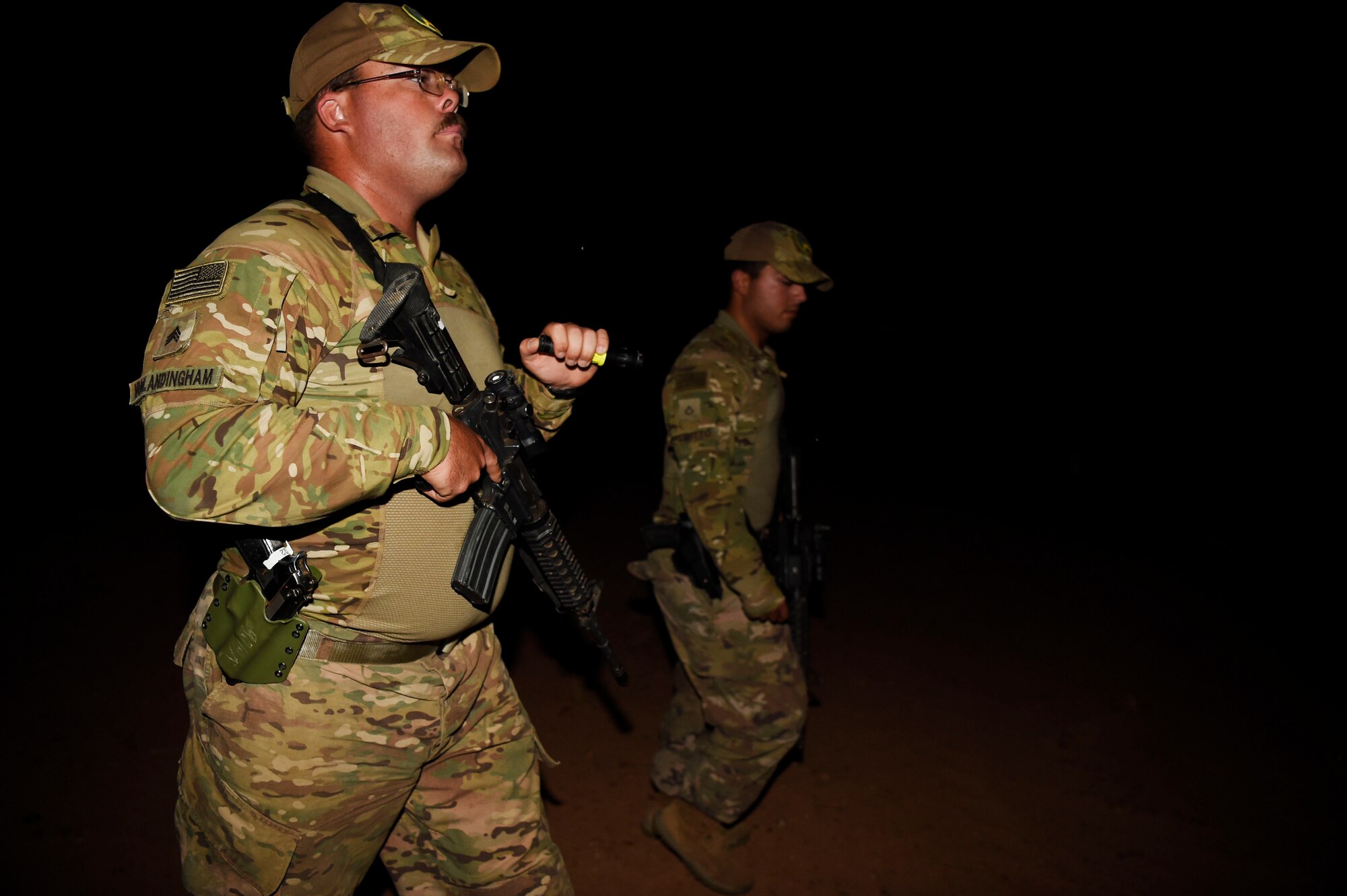 AF Security Forces and Army MPs work together to defend the mission
