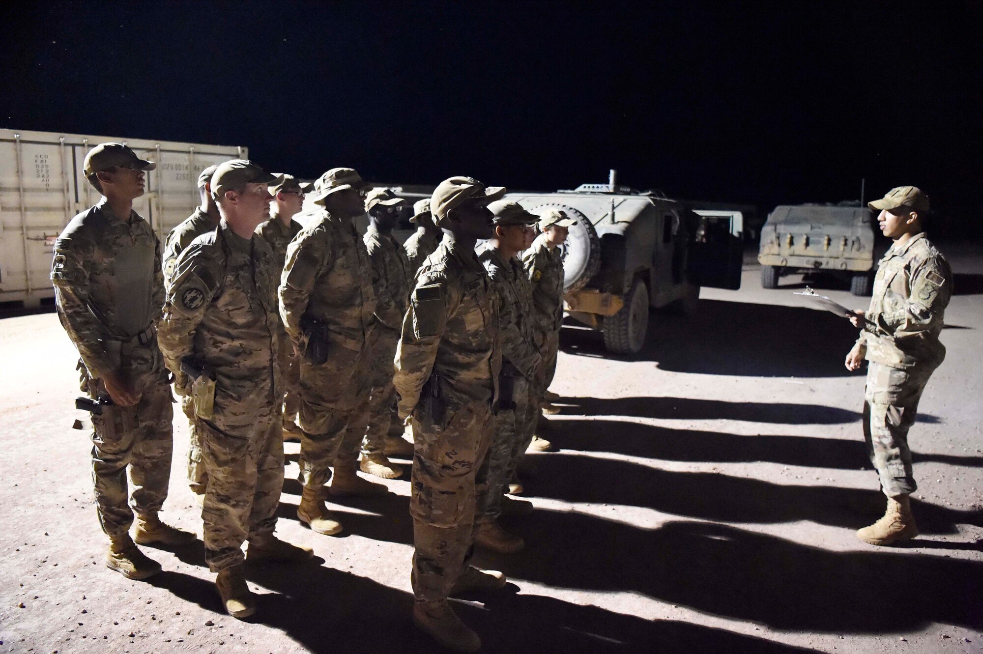AF Security Forces and Army MPs work together to defend the mission