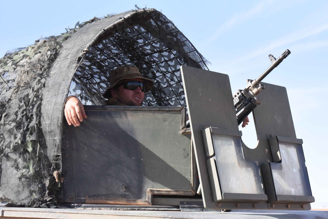 AF Security Forces and Army MPs work together to defend the mission