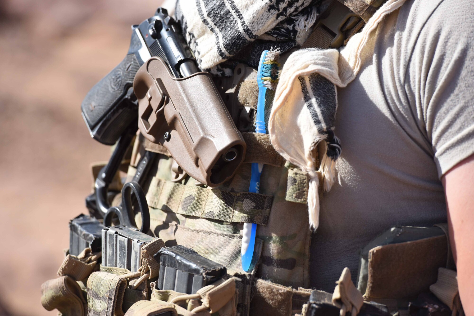 AF Security Forces and Army MPs work together to defend the mission