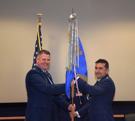 The 433rd Aeromedical Evacuation Squadron welcomed its new commander, Lt. Col. Ruben S. Soliz, during an assumption of command ceremony held at the 68th Airlift Squadron here Nov. 18, 2017.