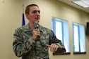 1st Lt. Brett Campbell, Buddhist chaplain at the 460th Space Wing, Buckley Air Force Base, Colorado.