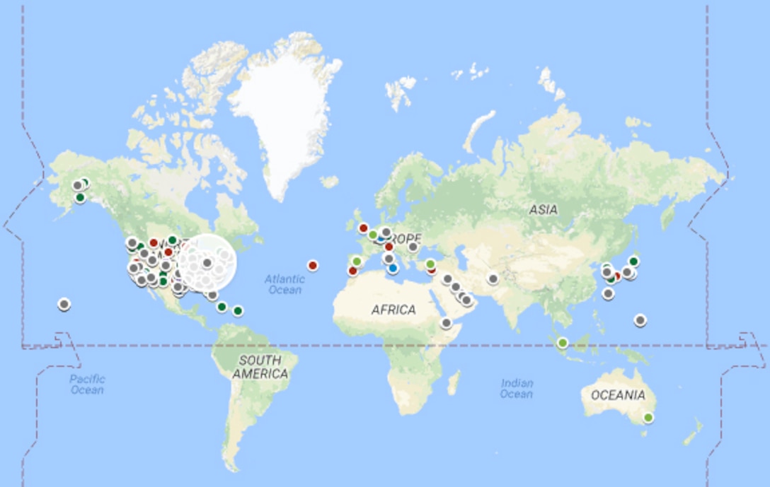 Map of DLA Locations