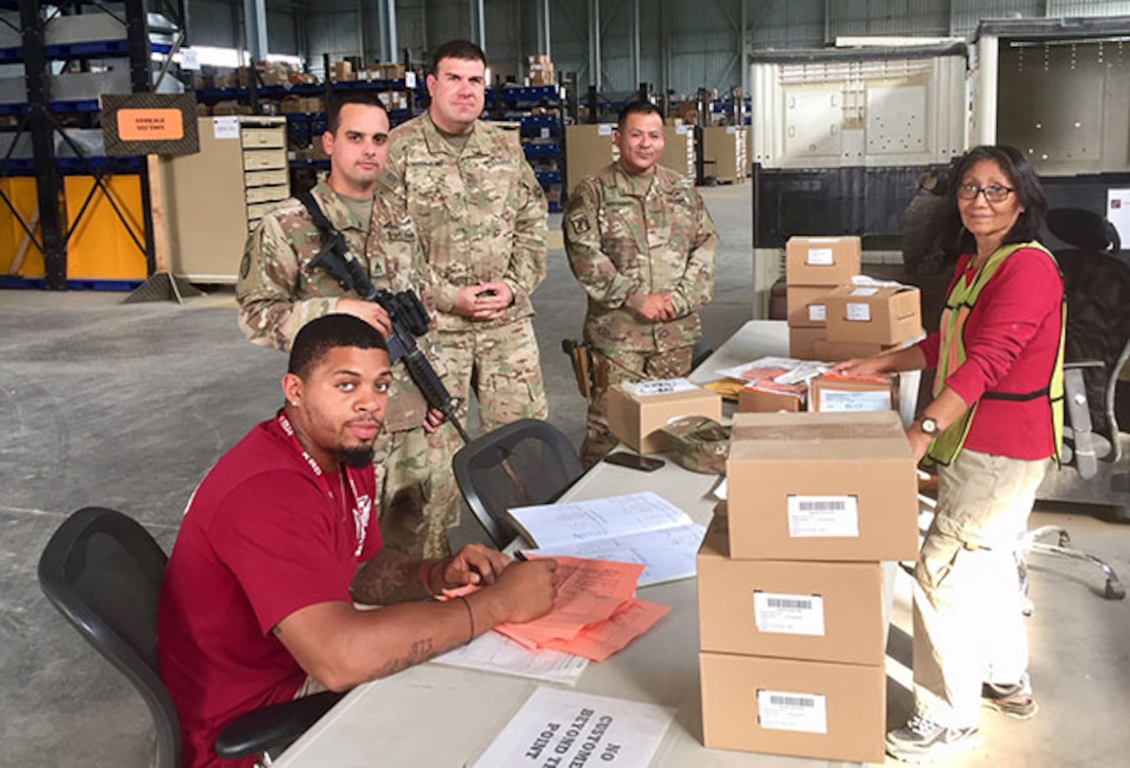 Personnel support Operation Inherent Resolve in Supply Service Activity.