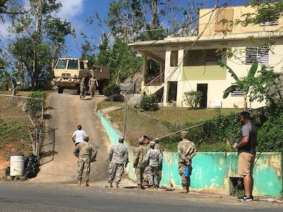 Army Reserve medical unit from Puerto Rico supports Hurricane Maria recovery operations