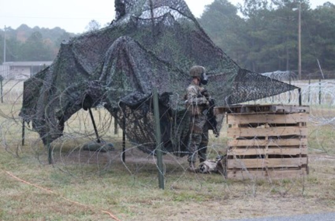 Marines from 4th platoon, Charlie Co., Fleet Anti-terrorism Security Team, U.S. Marine Corps Security Forces Command, rehearse checkpoint security operations during a site security exercise at Joint Expeditionary Base Little Creek-Ft. Story, Virginia Beach, Va., Nov. 6 through 9.
FAST Marines had to demonstrate proficiency in a variety of tasks to include vehicle and personnel searches, entrance control procedures, and tactical movements. (Official U.S. Marine Corps courtesy photo/Released)