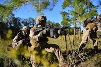 Members of participating units conduct a scenario at Colmar Urban Training Center during Bold Quest 17.2. The four U.S. Armed Services, U.S. National Guard, U.S. Special Operations Command joined NATO Headquarters and 16 Partner Nations as participants and observers involving approximately 1,800 personnel on site and operating or supporting from distributed locations. This demonstration collected both technical data on systems and subjective judgments from the warfighters using them.