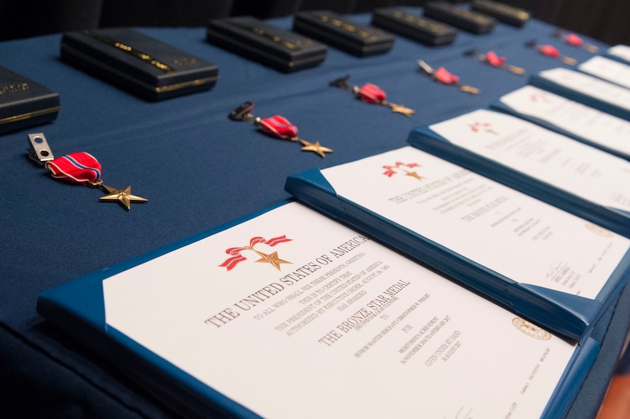 Seven CRW Airmen receive Bronze Star