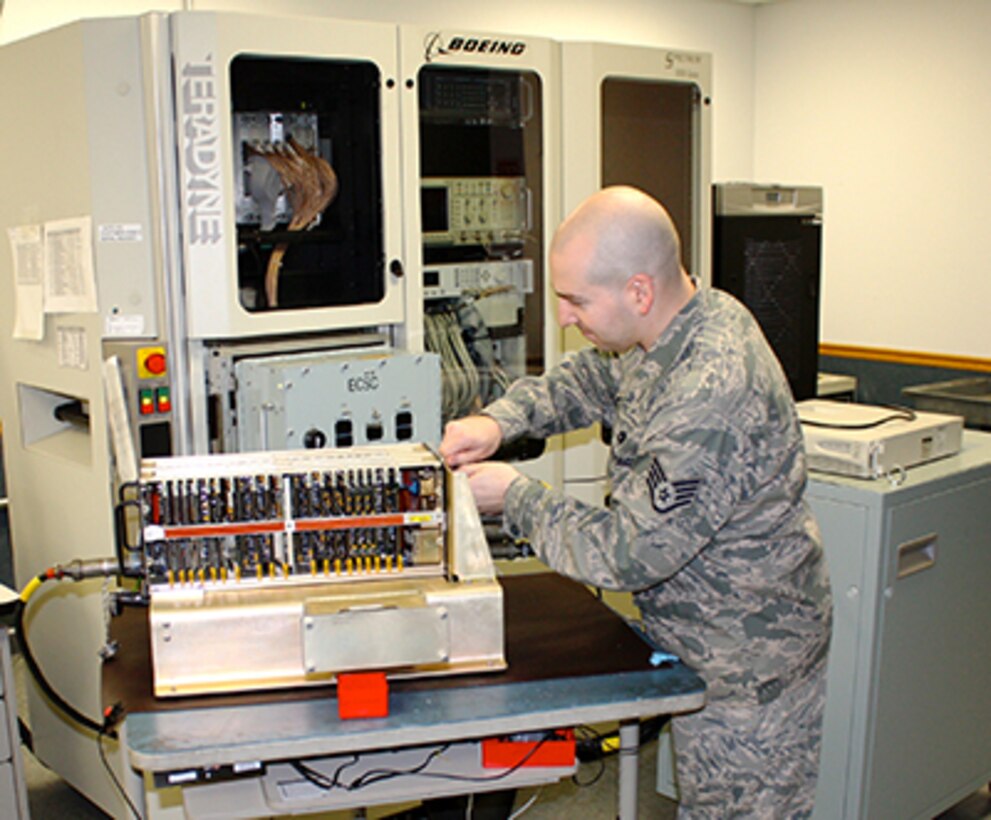 Air Force Avionics Section Chief Edward Patnaude