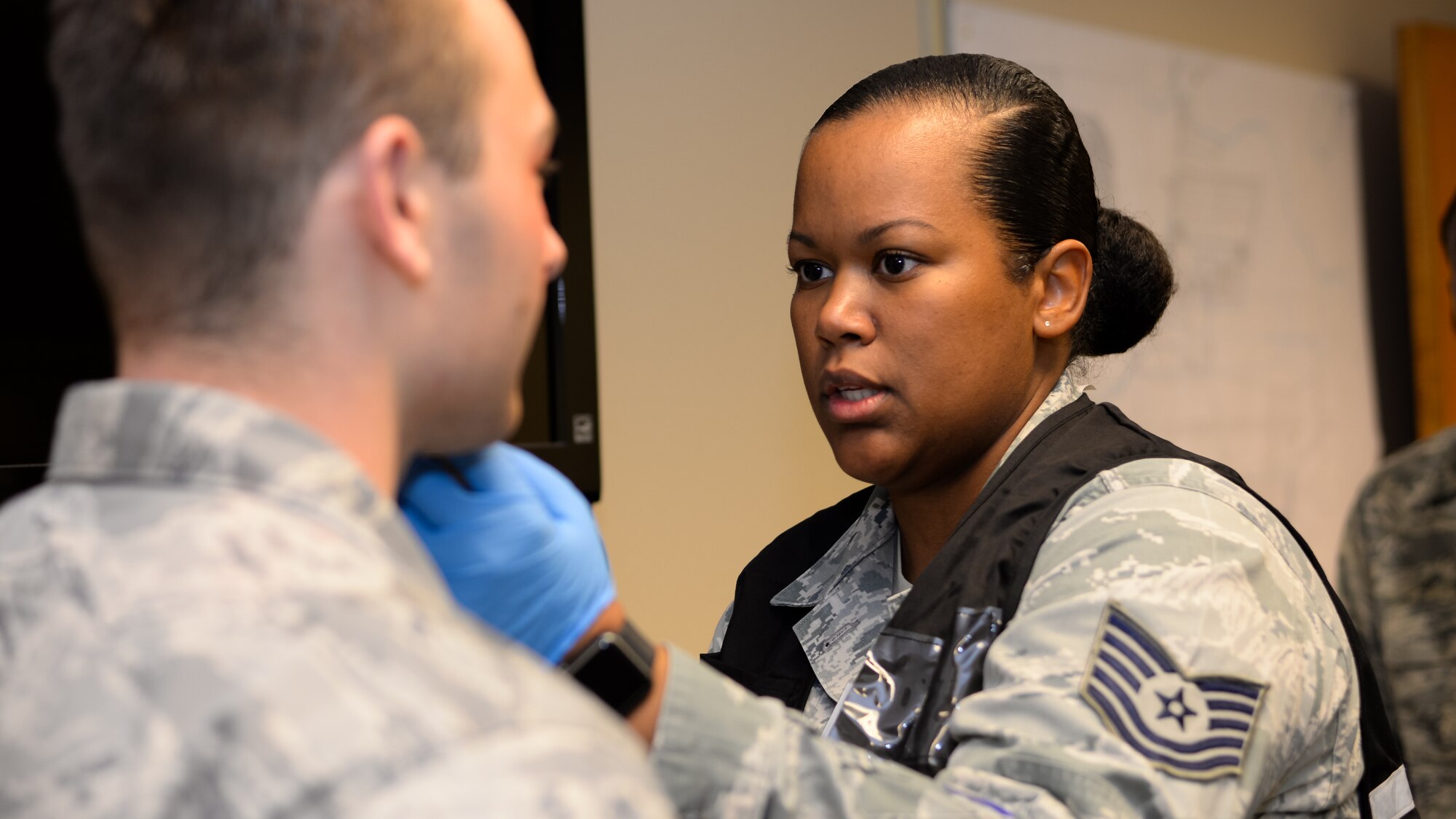 The exercise tested the 2nd Medical Group’s response to victims of a chemical, biological, radiological or nuclear attack.