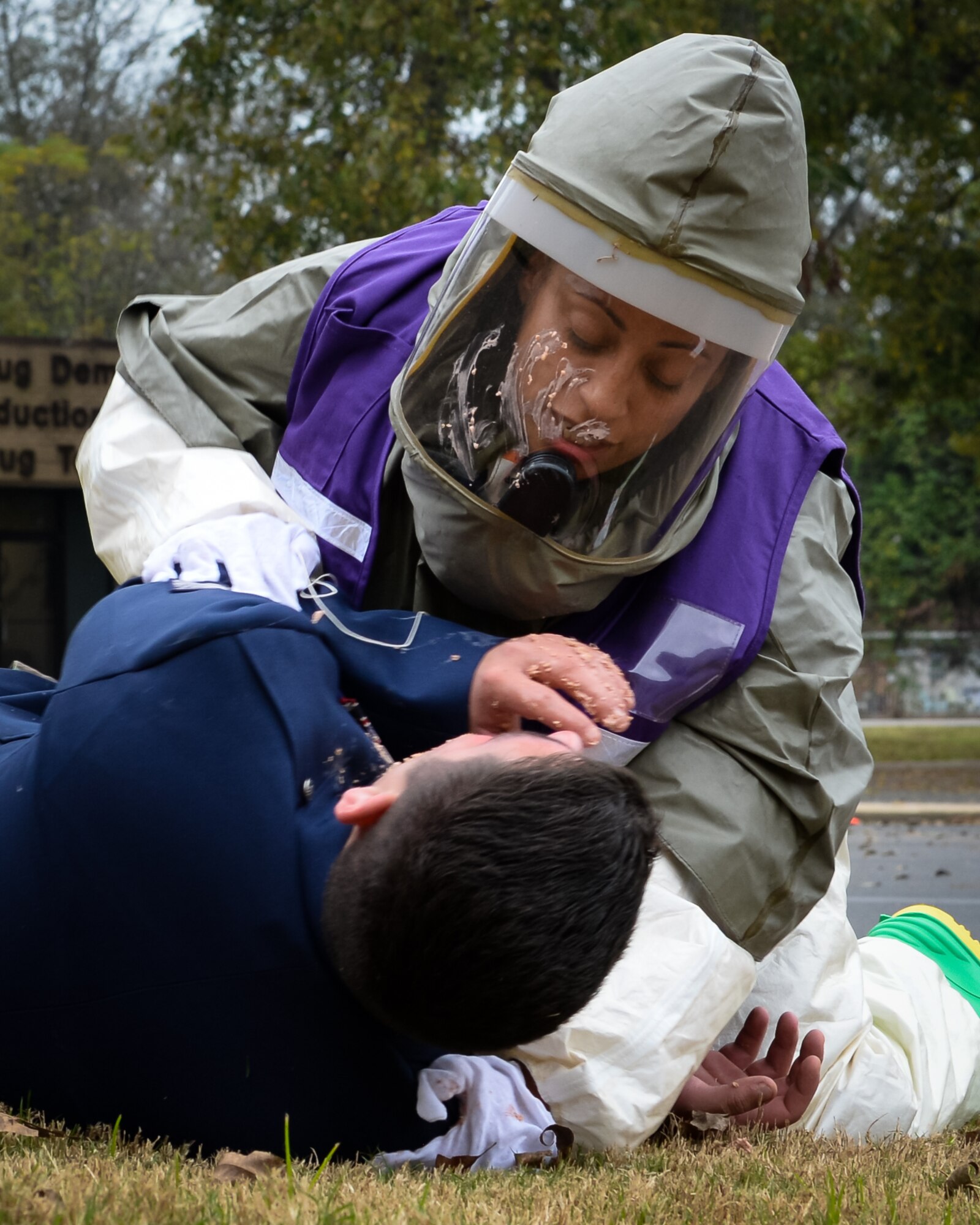 The exercise tested the 2nd Medical Group’s response to victims of a chemical, biological, radiological or nuclear attack.