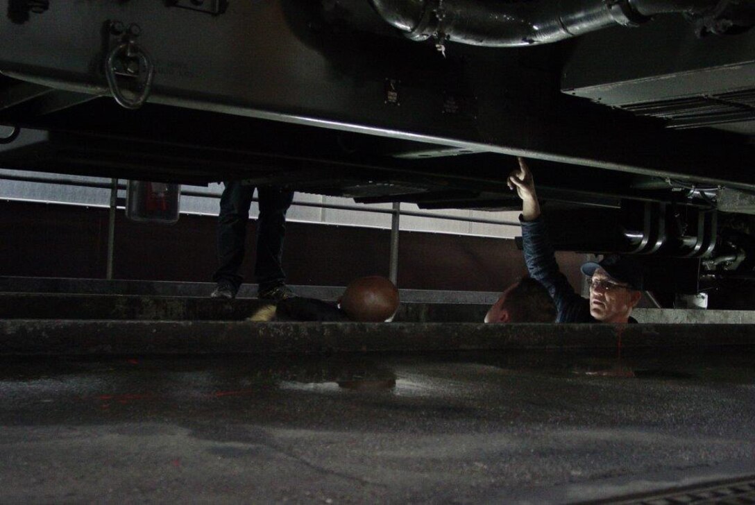 The 86th Material Maintenance Squadron Senior Customs Clearance Agent Program conducted a routine cargo inspection in Sanem, Luxembourg, Nov. 16, 2017.