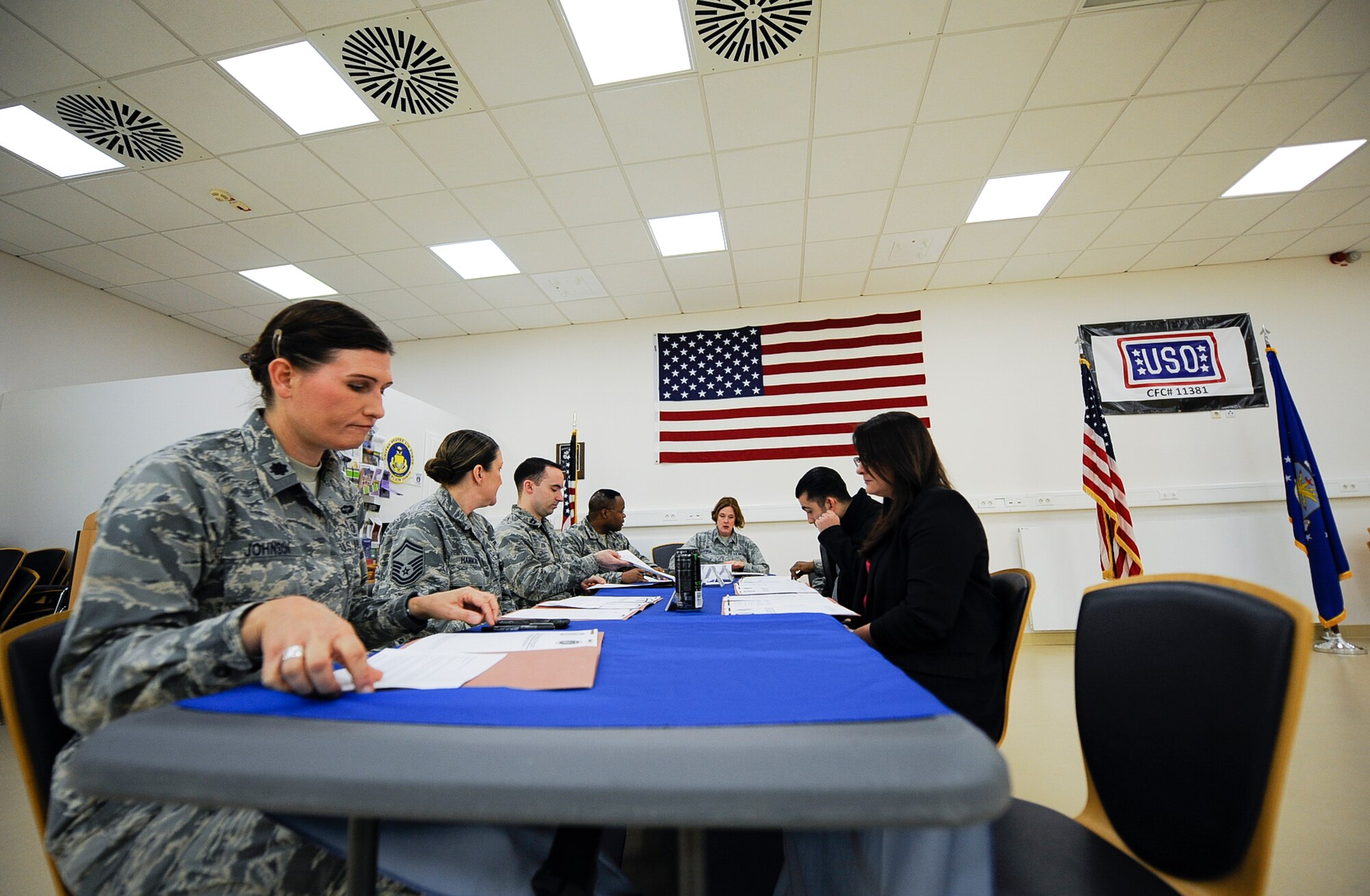 The Family Advocacy Program and 86th Medical Operations Squadron Mental Health Clinic hosted their first mock Central Registry Board on Ramstein Air Base, Germany, Nov. 16, 2017.