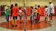 Children participating in the Hoops for Hunger basketball games prepare to start the game in Sam’s Fitness Center at Joint Base Charleston – Weapons Station, S.C., Nov. 16, 2017.