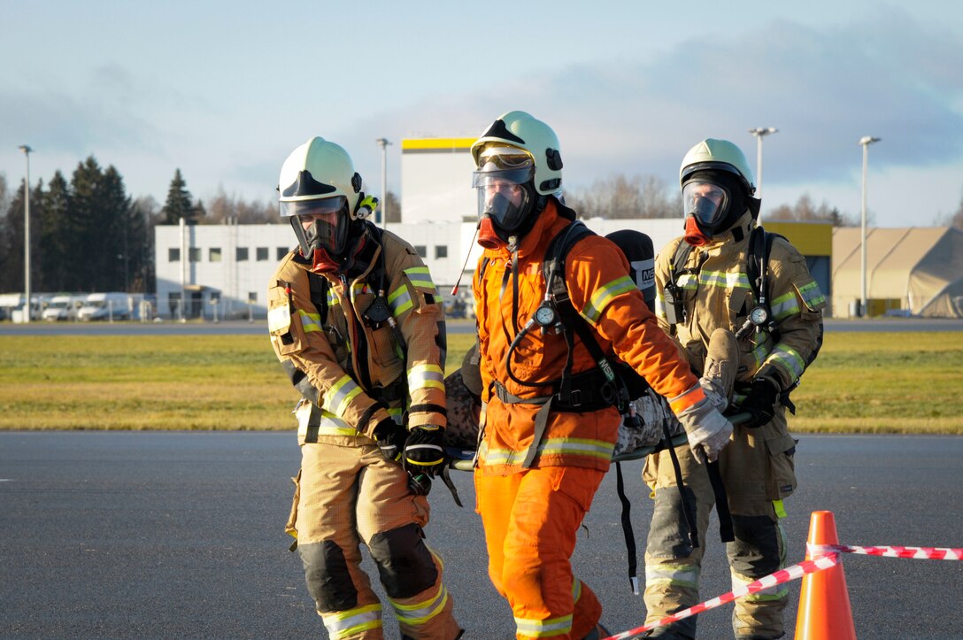 Emergency Response Exercises at Lielvarde Air Base, Latvia