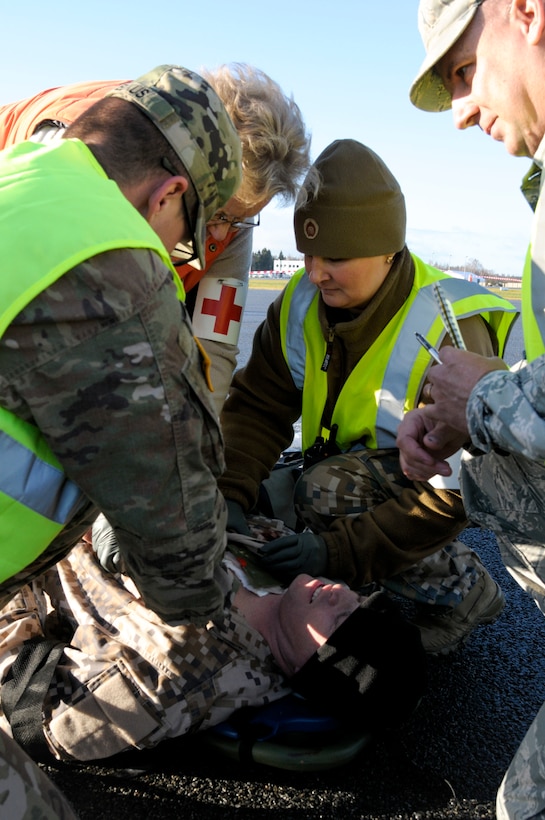 Emergency Response Exercises at Lielvarde Air Base, Latvia