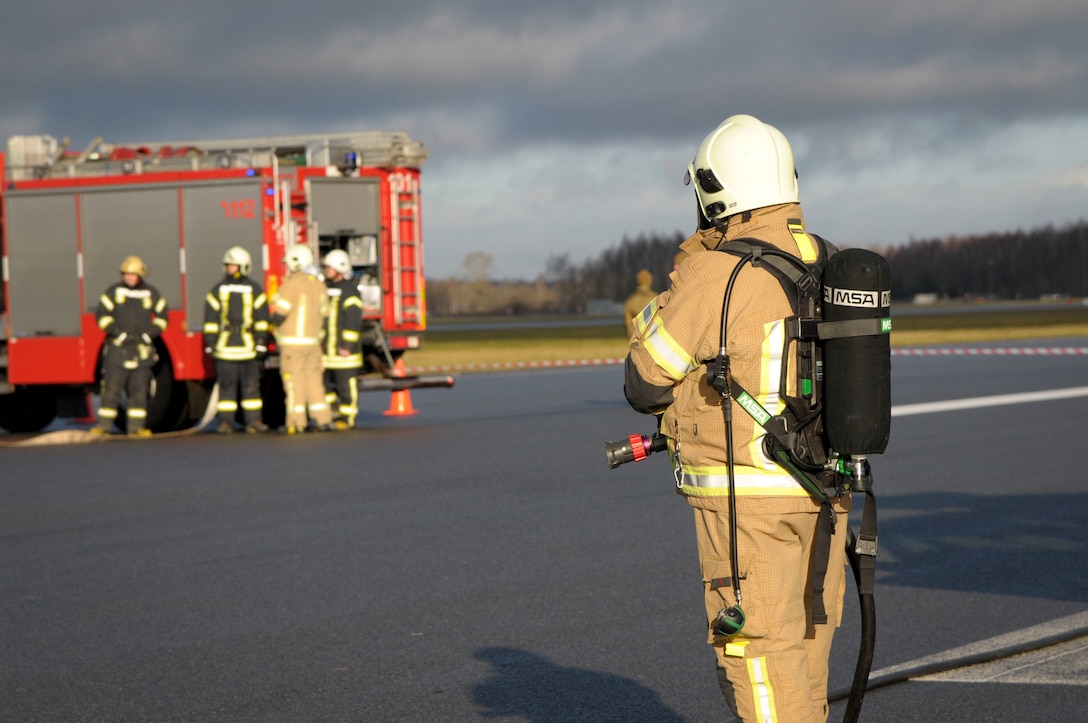 Emergency Response Exercises at Lielvarde Air Base, Latvia