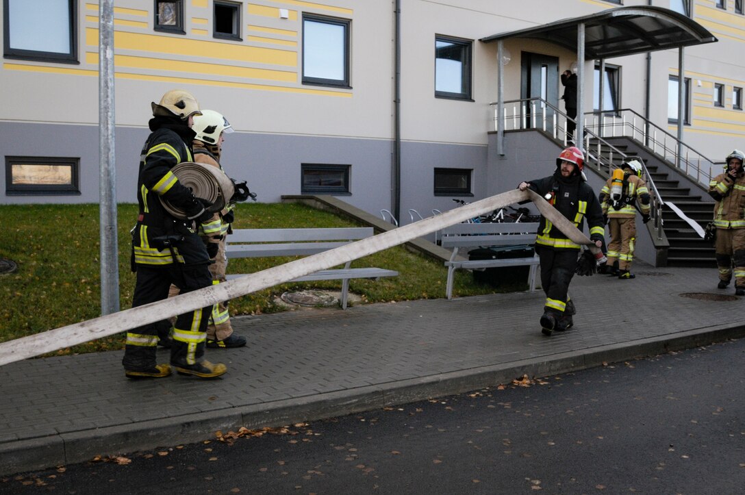 Emergency Response Exercises at Lielvarde Air Base, Latvia