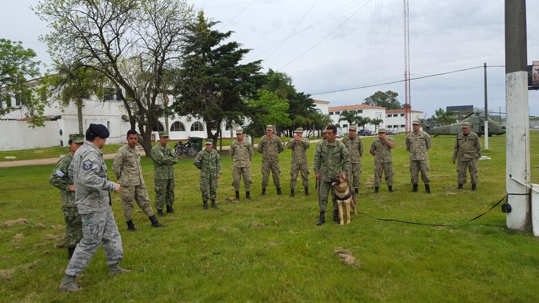 571st MSAS conducts joint training with Uruguay