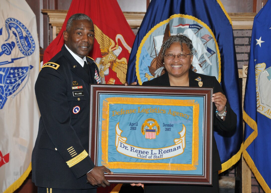 LTG Williams, Chief of Staff Roman, facing viewer