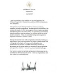 BioFabUSA Presidential Letter