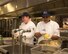 Nicole Kuhn (left) and Nuwanthi Angel, 786th Force Support Squadron cook helpers, prepare food during the Thanksgiving meal at Ramstein Air Base, Germany, Nov. 23, 2017.