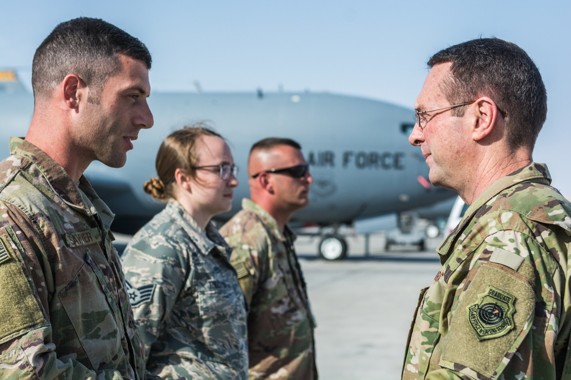 Gen. Lengyel, Chief of National Guard Bureau, checks in with Guardsmen deployed to Qatar