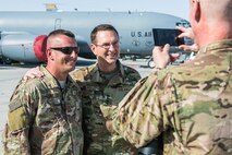 Gen. Lengyel, Chief of National Guard Bureau, checks in with Guardsmen deployed to Qatar