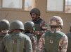 Jordanian officer speaking to Soldiers.