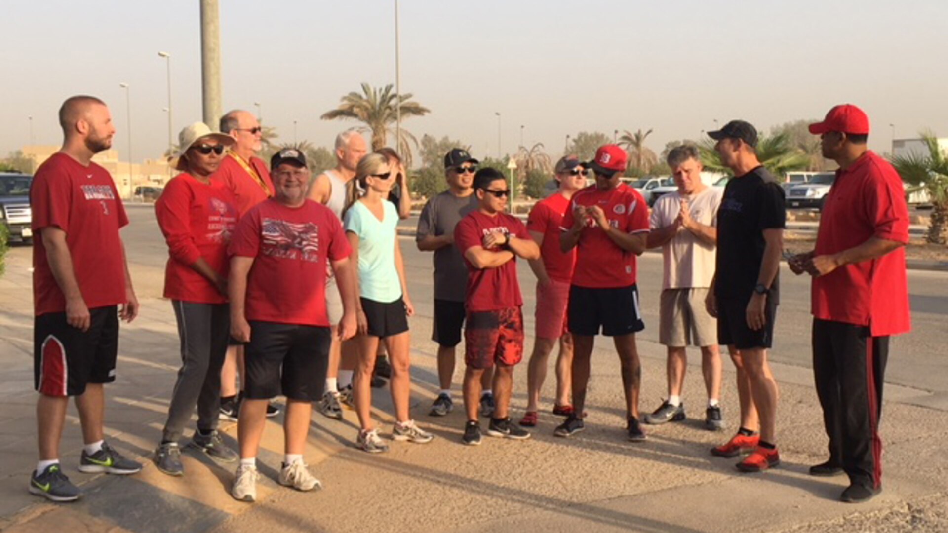 Members of the Defense Contract Management Agency’s Middle East office participated in a 5k walk or run event.