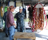 Civilian Dive Supervisor Carl Viviano discusses MARMC's new dive boat