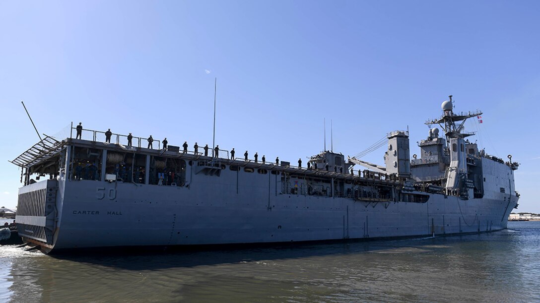 Harpers Ferry-class dock landing ship USS Carter Hall