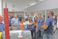 Team Ships Group Visits MARMC's Flex Hose Shop