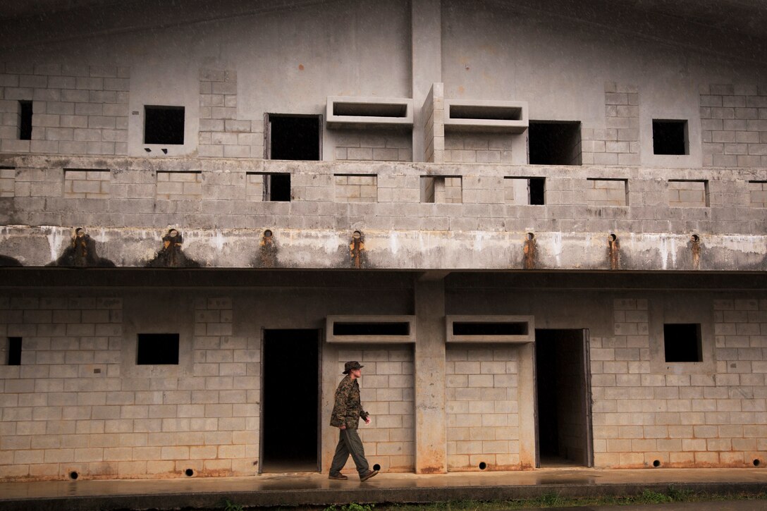 Marines conduct a preparatory patrol.