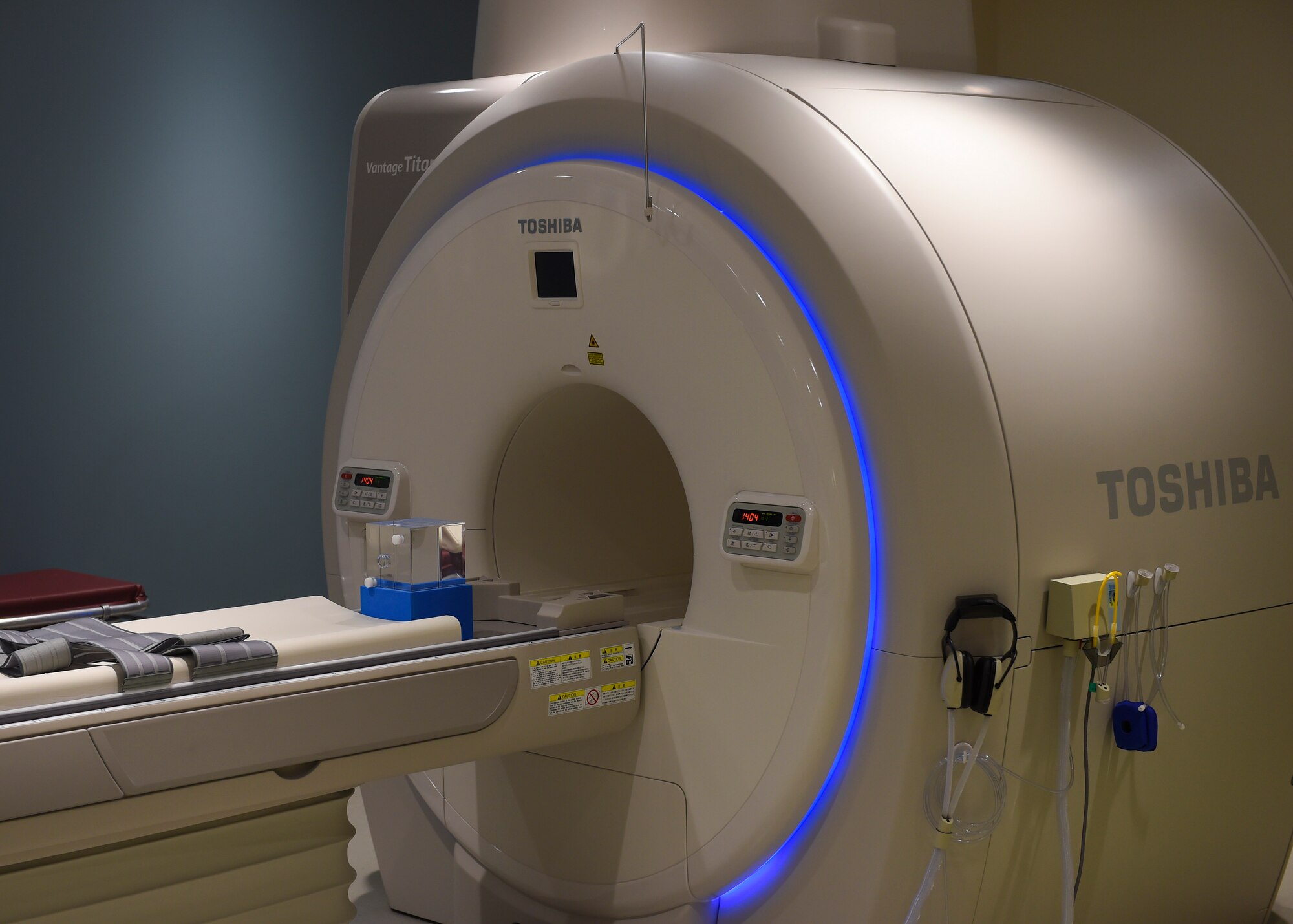 A new MRI unit is unveiled at Joint Base Langley-Eustis, Va., Nov. 20, 2017.