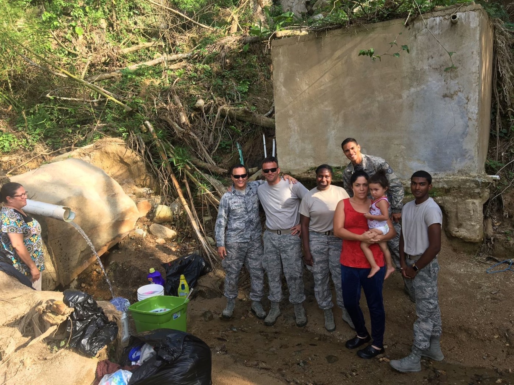 An emergency relief team poses for a photo in Puerto Rico on Oct. 28, 2017. (Courtesy photo)