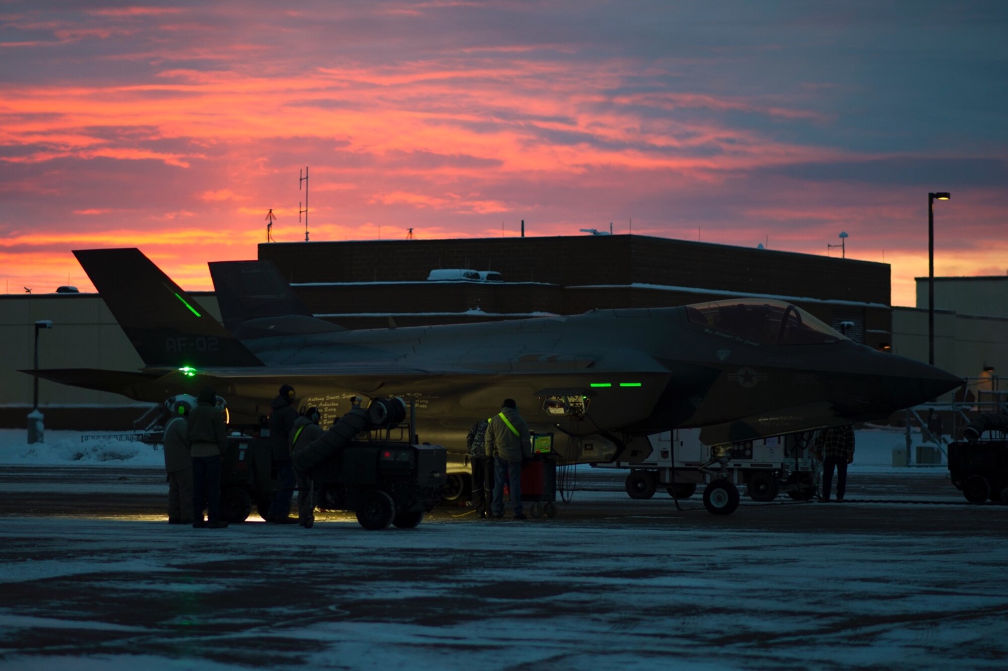 The Lockheed Martin’s F-35A test crew is conducting testing on Eielson Air Force Base, Alaska, to certify the aircraft’s ability to taxi and land on an icy runway.