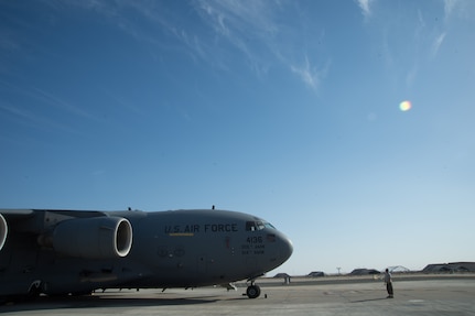 The 5th EAMS is responsible for the aerial port of debarkation and maintains staged C-17 aircraft, as well as providing en route maintenance and support for transient C-17 and C-5 aircraft flying in and out of Iraq, Afghanistan and Southwest Asia.