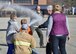 Lt. Col. Chris Zwetzig, a navigator with the 757th Airlift Squadron, gets hosed down by his sons as he steps off a C-130H Hercules aircraft here, Nov. 28, 2017.