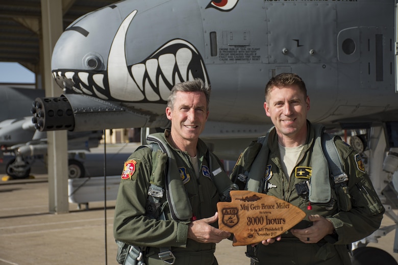 Maj. Gen. Ronald 'Bruce' Miller clocks 3,000 hours in A-10