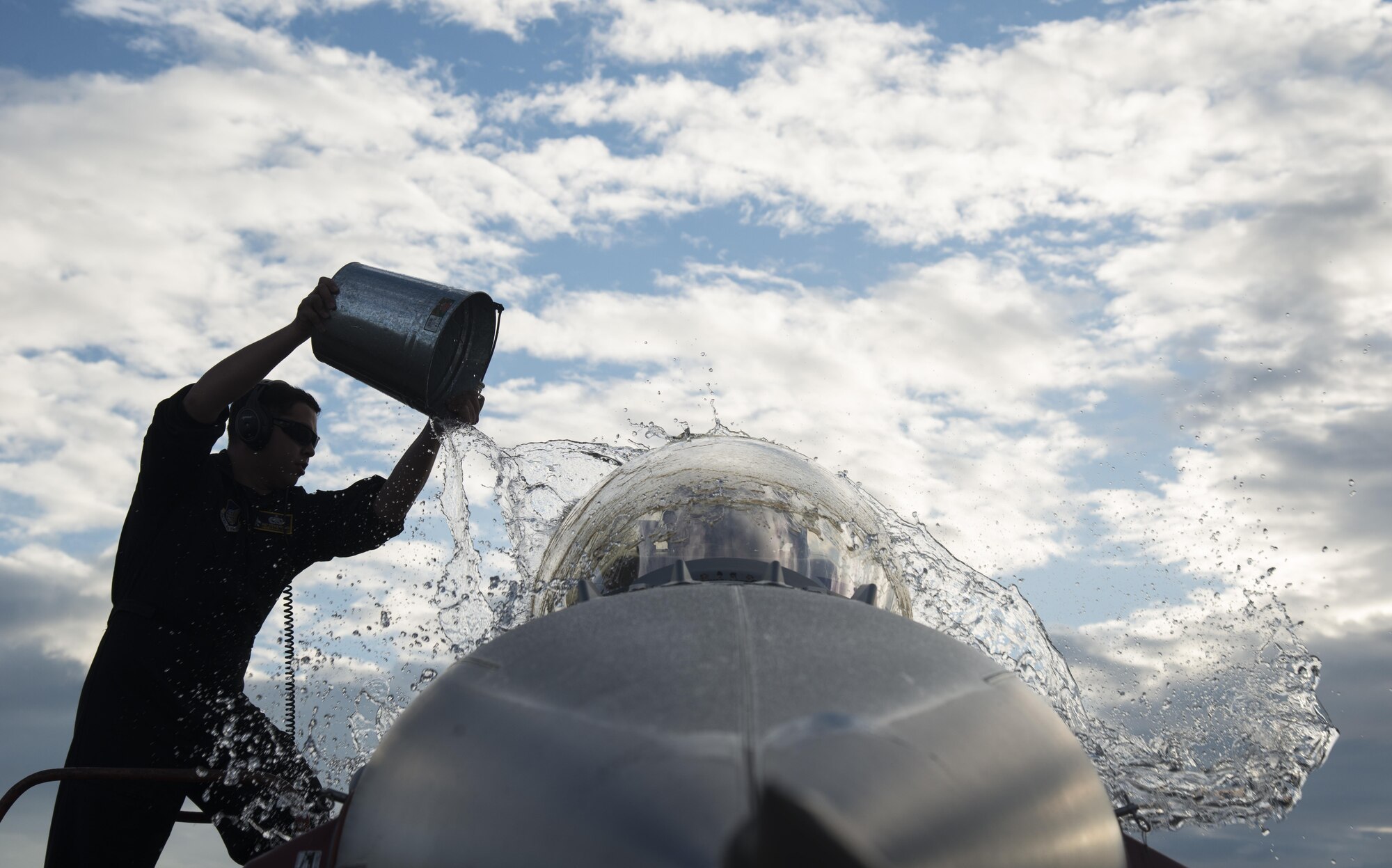 The Pacific Air Forces F-16 Demonstration Team, based at Misawa Air Base, Japan, arrived at Nyutabaru AB, Nov. 29.