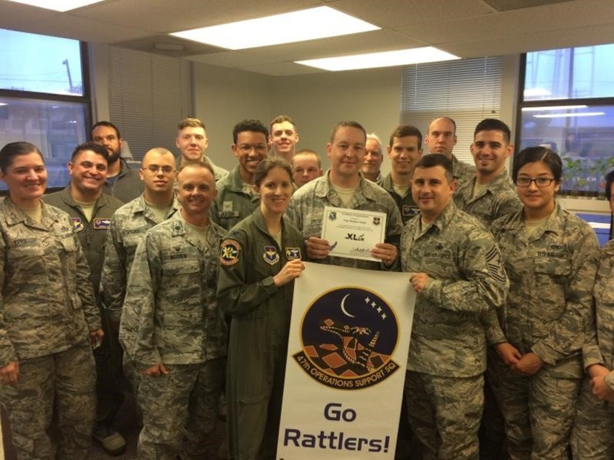 Tech. Sgt. Matthew Smith, 47th Operations Support Squadron radar airfield and weather systems maintenance NCO in charge, was chosen by wing leadership to be “XLer of the week”, for the week of Nov. 13, 2017. The “XLer” award, presented by Col. Michelle Pryor, 47th Flying Training Wing vice wing commander, is given to those who consistently make outstanding contributions to their unit and the Laughlin mission.