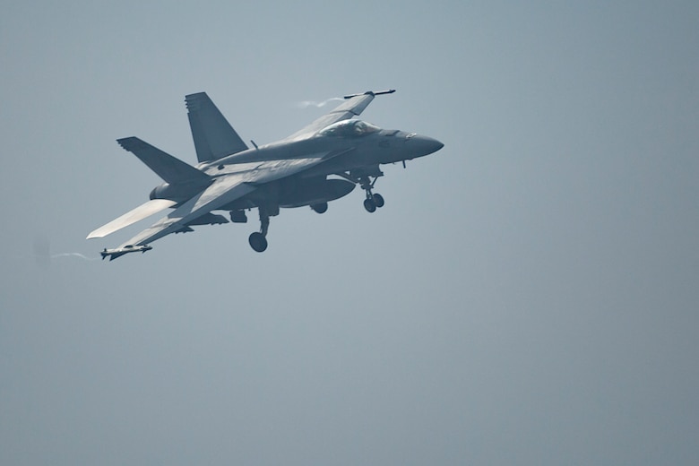 Initial Japan-Based CVW-5 Jet Squadrons Fly-in to MCAS Iwakuni